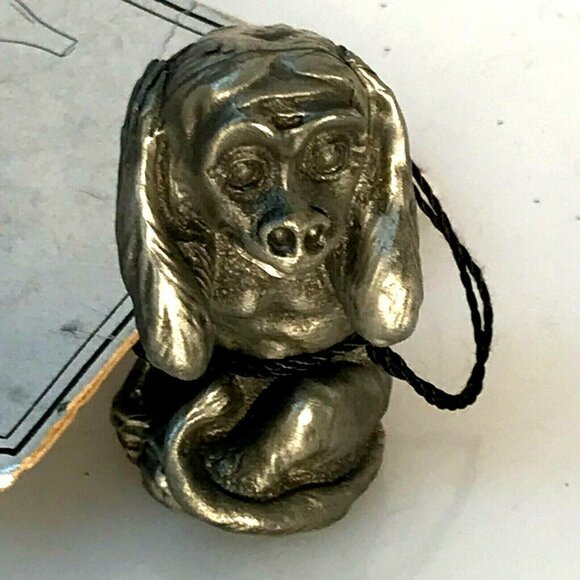 Heritage Pewter Figurine Hear no Evil Monkey Vintage Gift NWT Office Desk Decor - Picture 1 of 7
